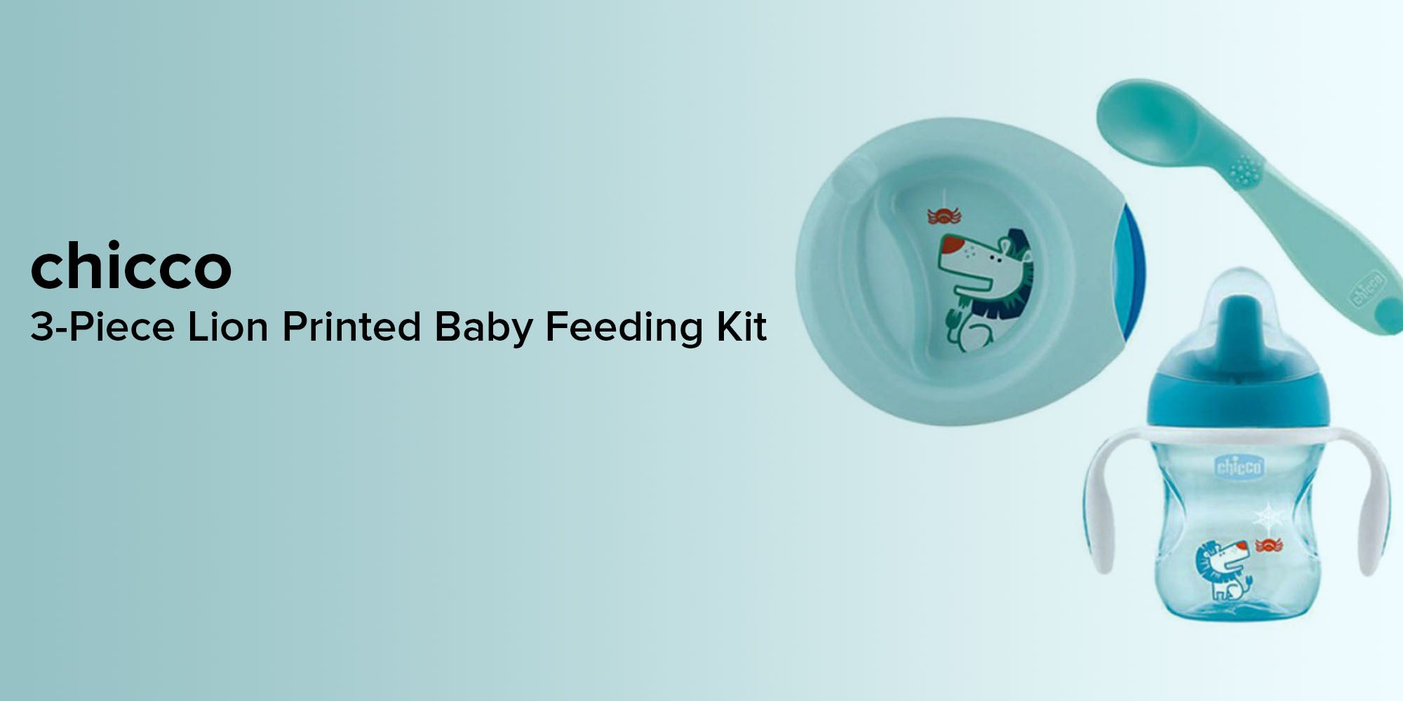 Weaning Set 6M+ - 3 Pcs - Blue