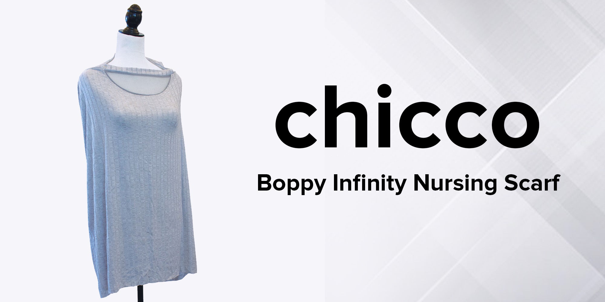 Boppy Infinity Nursing Scarf, Silver