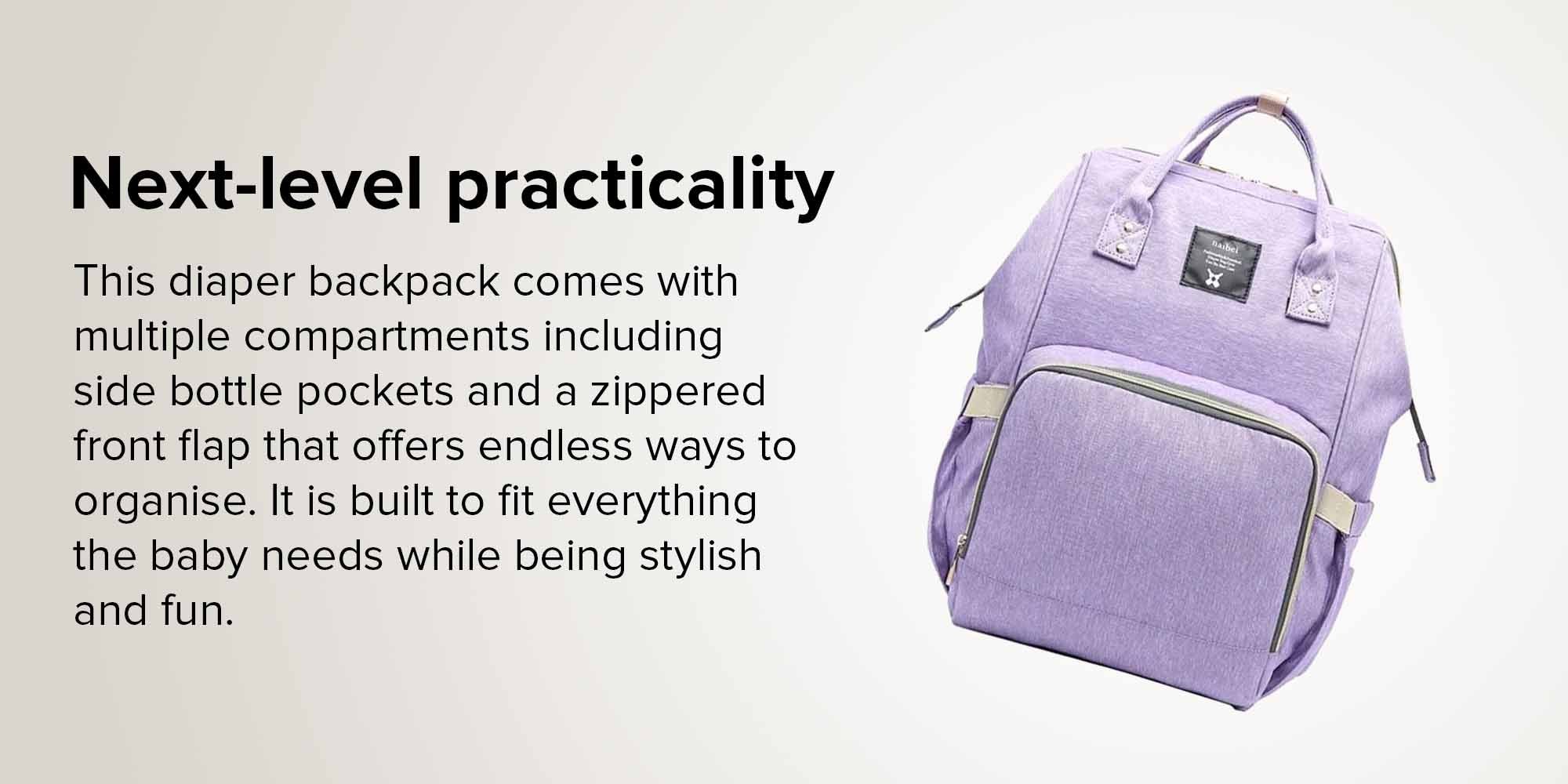 Multi-Functional Diaper Backpack