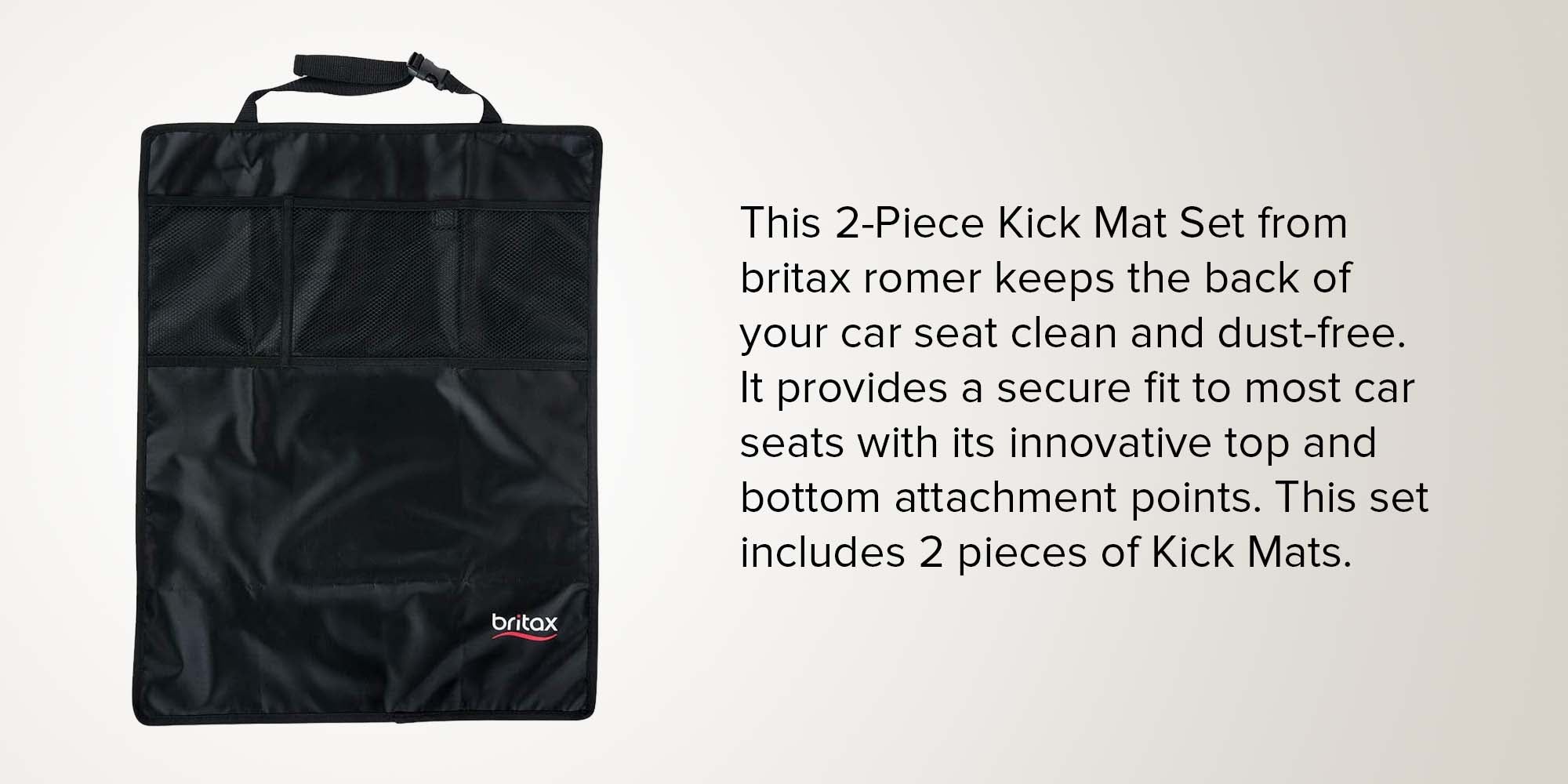 Kick Mats, Pack Of 2 - Black