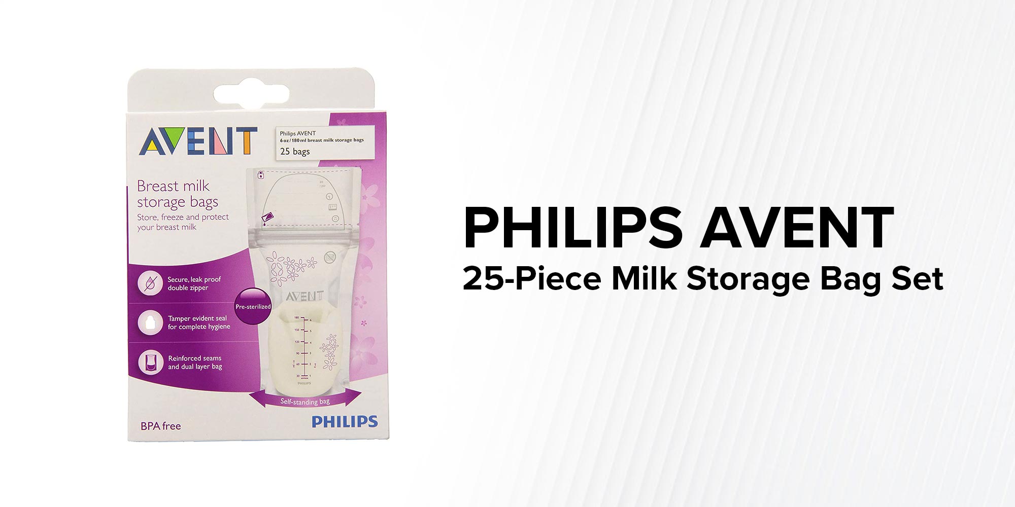 25-Piece Milk Storage Bag Set