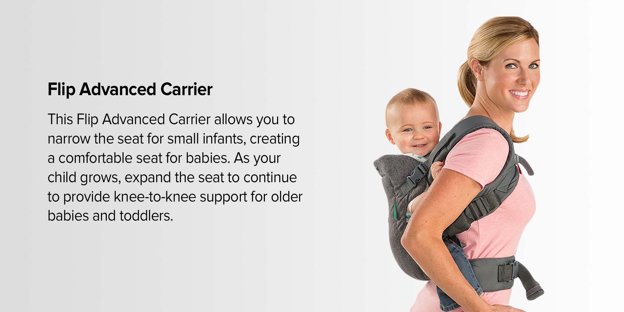 4-In-1 Flip Advanced Convertible Baby Carrier - Grey