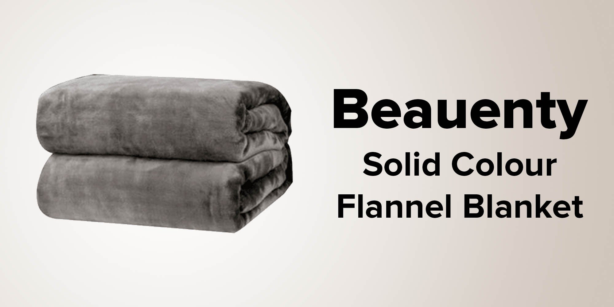 Solid Colour Flannel Blanket Flannel Grey 180x200cm