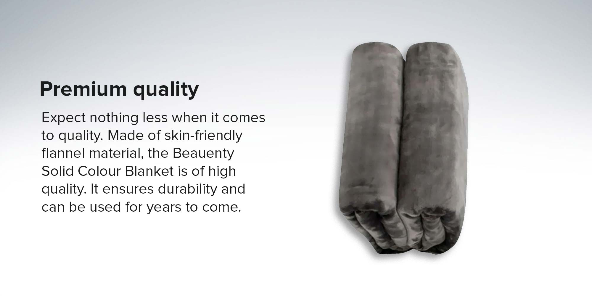 Flannel Blanket Flannel Grey 200x230cm