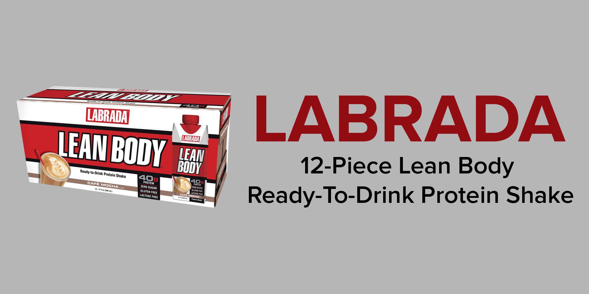 12-Piece Lean Body Ready To Drink Protein Shake-Café Mocha