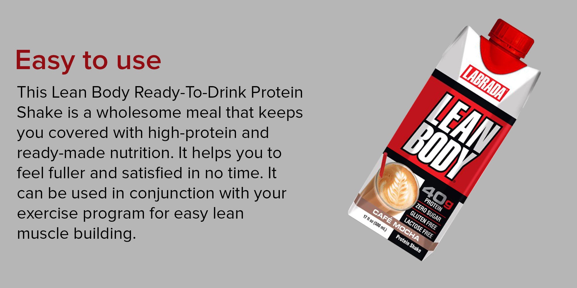 12-Piece Lean Body Ready To Drink Protein Shake-Café Mocha