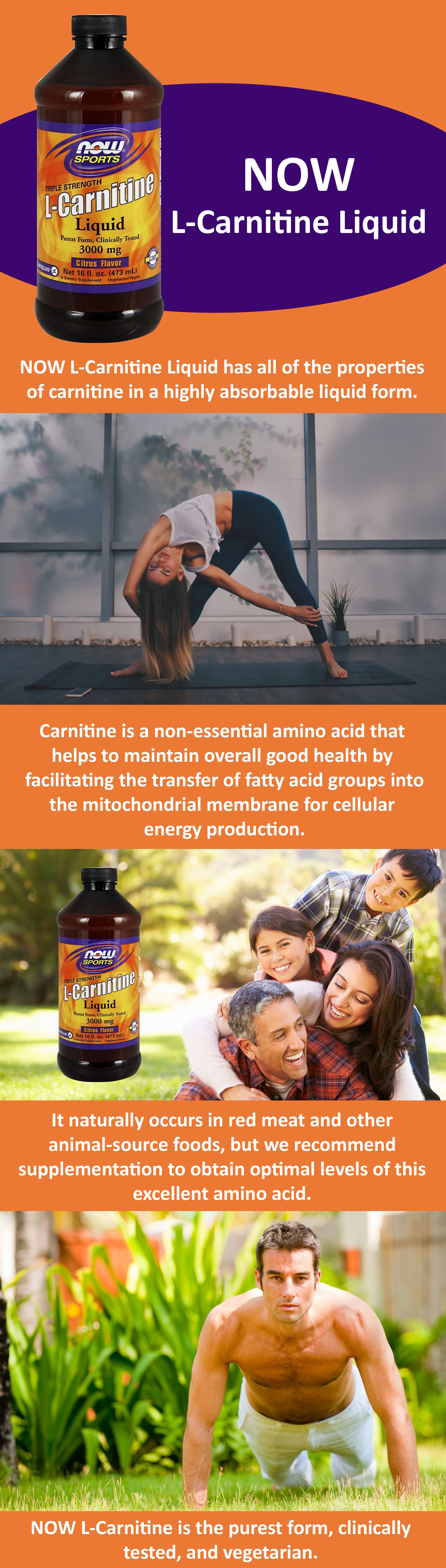 L-Carnitine Liquid 3000mg (Amino Acid)