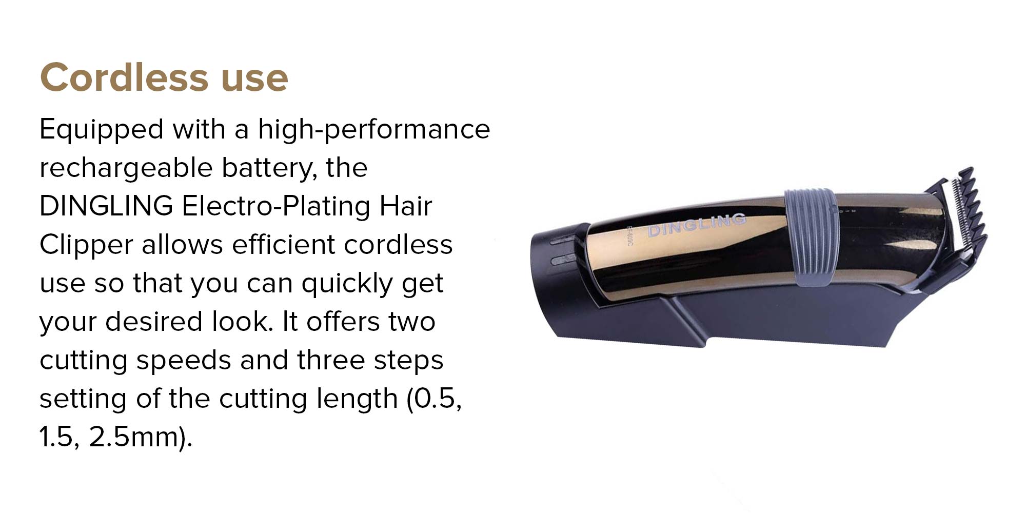 Professional Hair Clipper Black/Silver 46x44x43cm