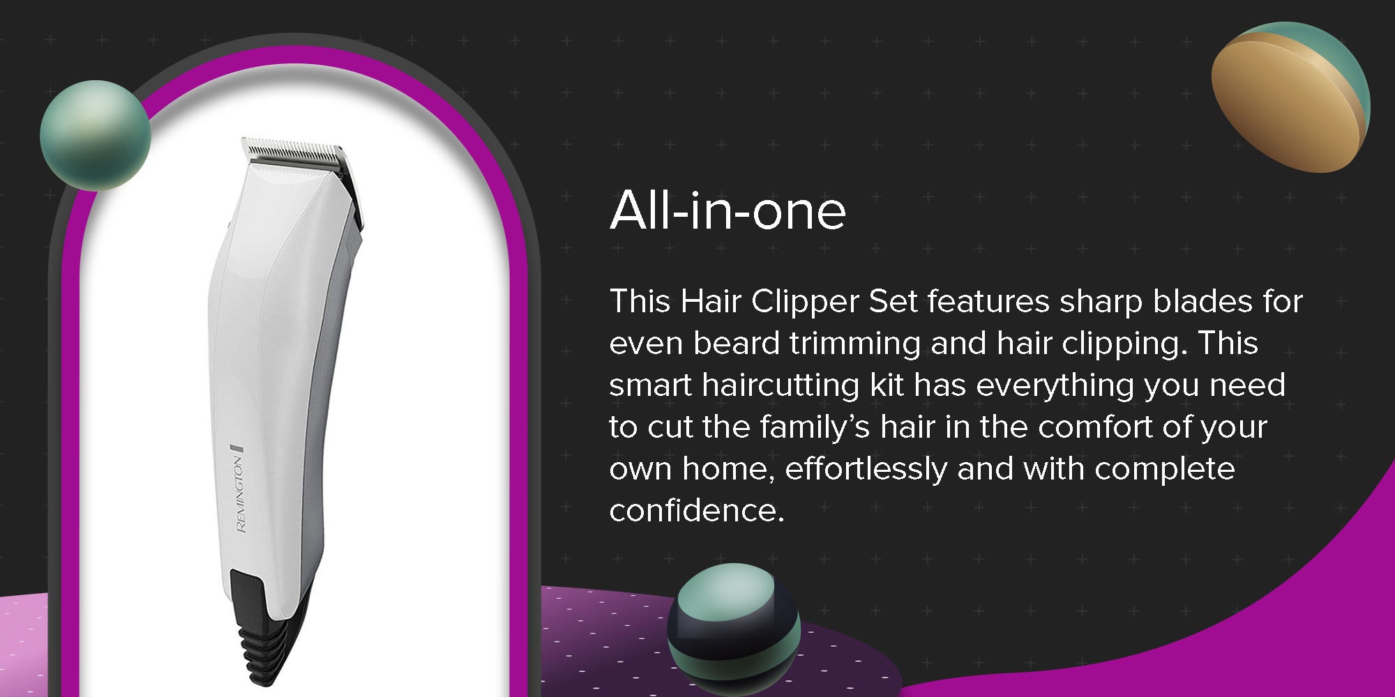 Colour Cut 16 Piece Hair Clippers Kit REHC5035