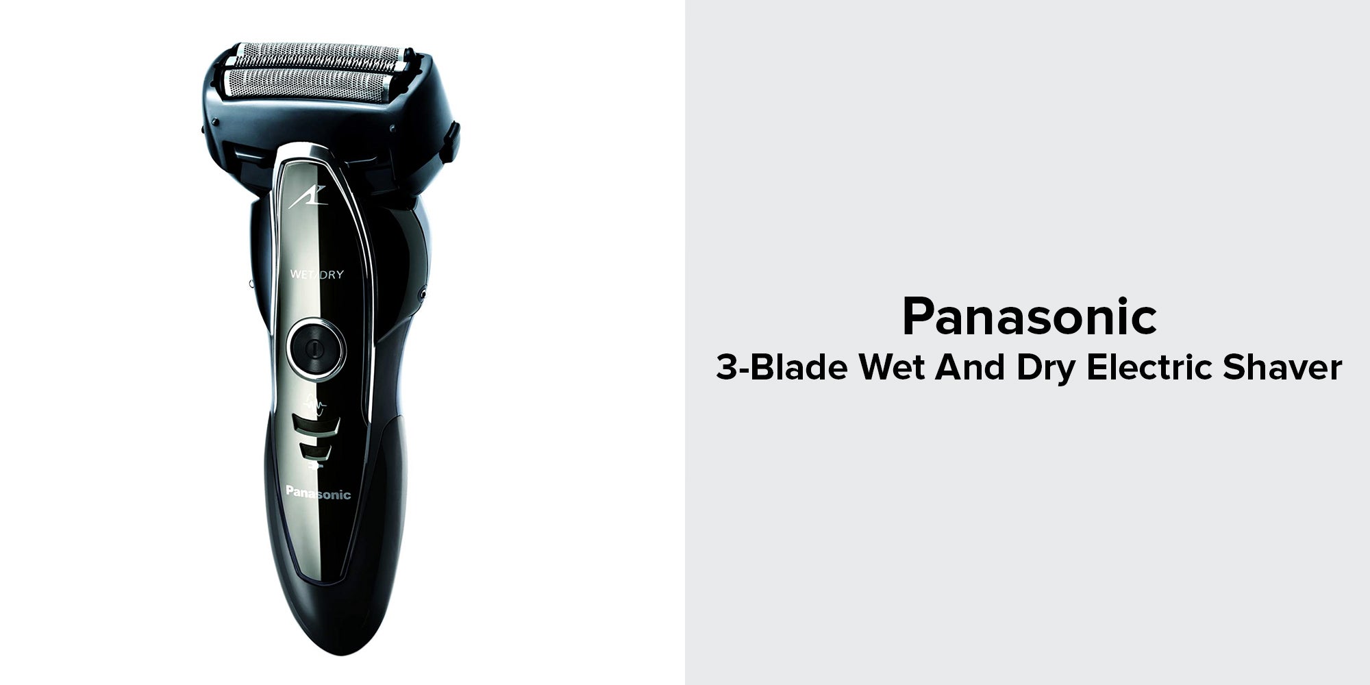 3 Blade Wet And Dry Electric Shaver Black