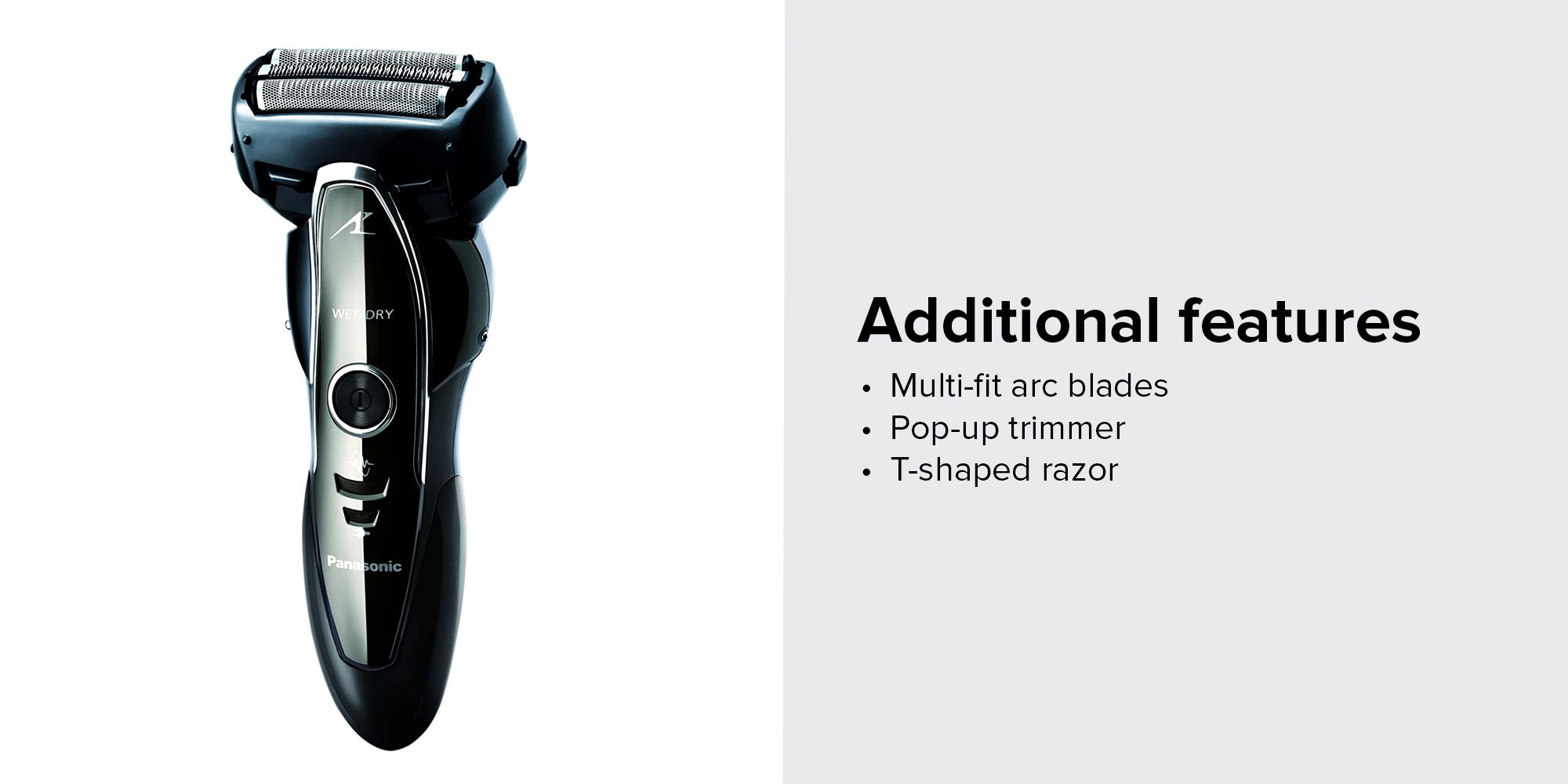 3 Blade Wet And Dry Electric Shaver Black