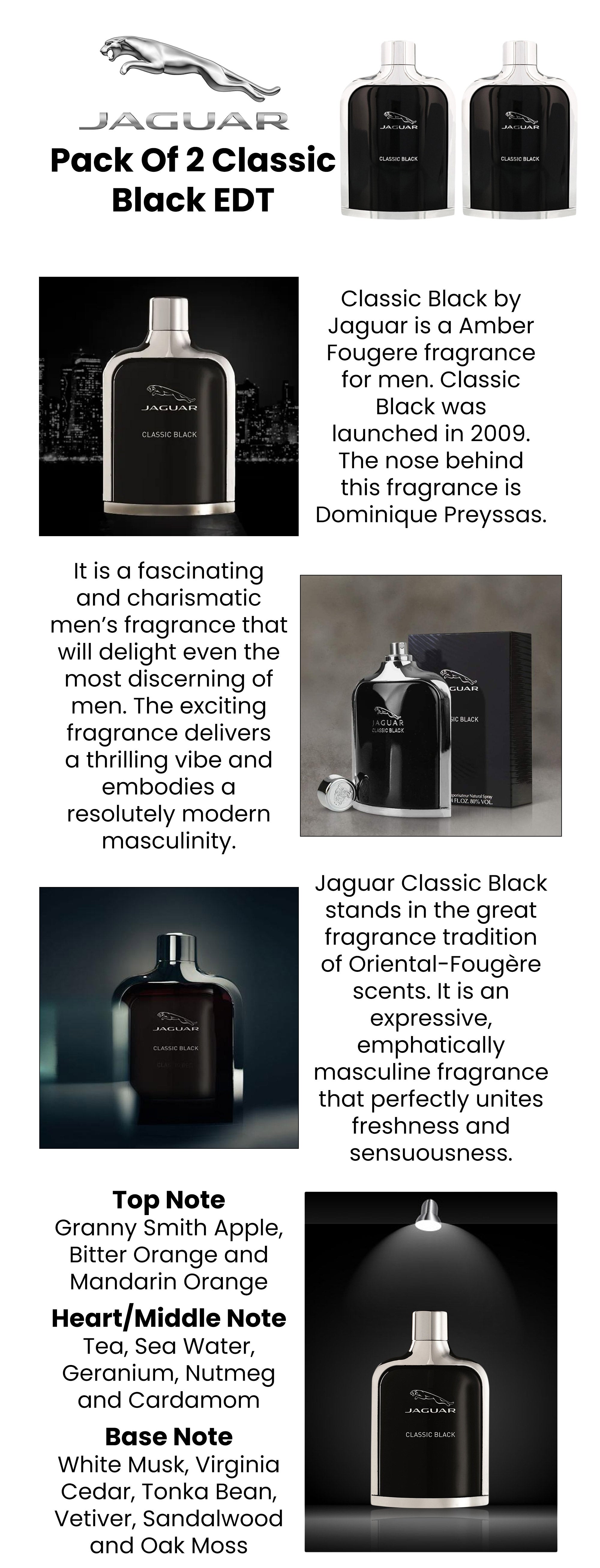 Pack Of 2 Classic Black EDT 200ml