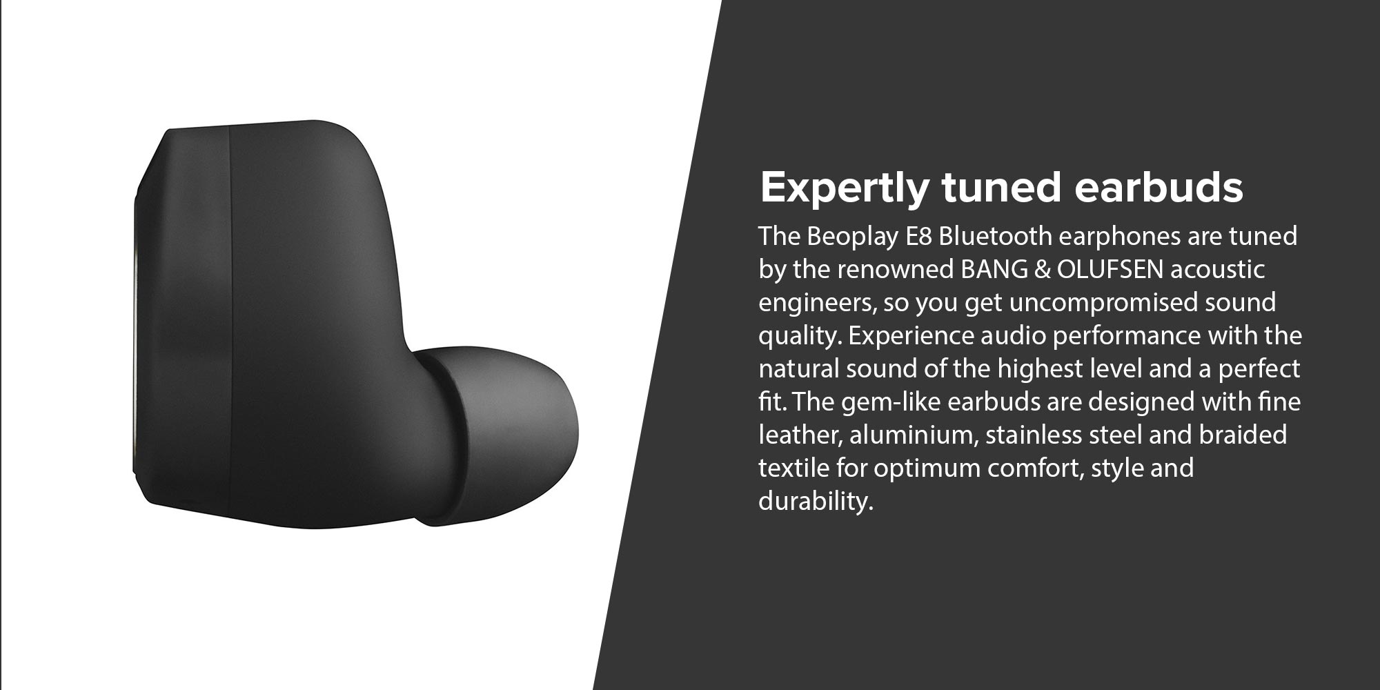 Beoplay E8 Bluetooth In-Ear Earphones Black