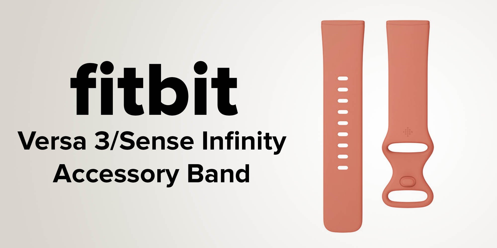 Infinity Band For Fitbit Versa 3/Sense Pink Clay