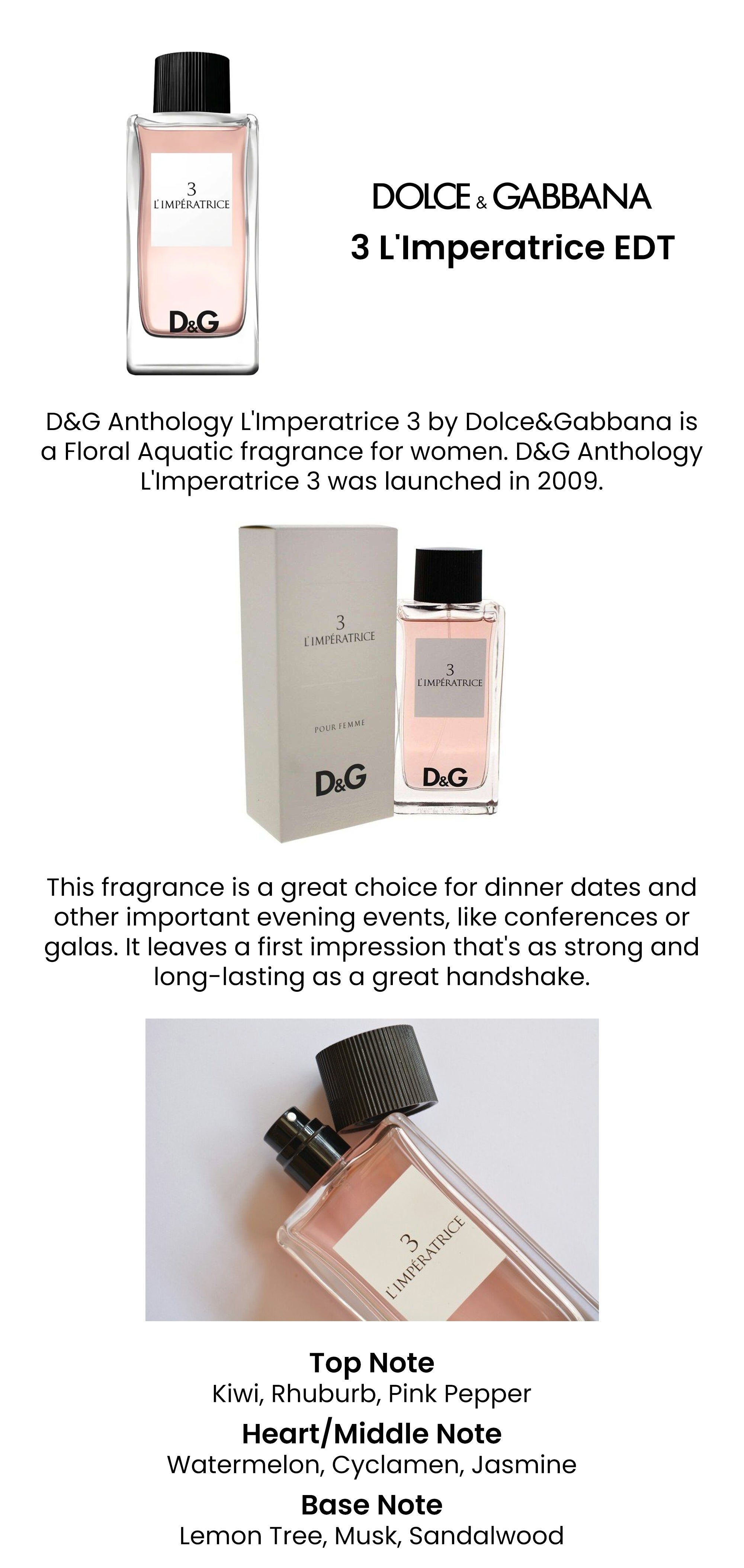 3 L'Imperatrice EDT 100ml