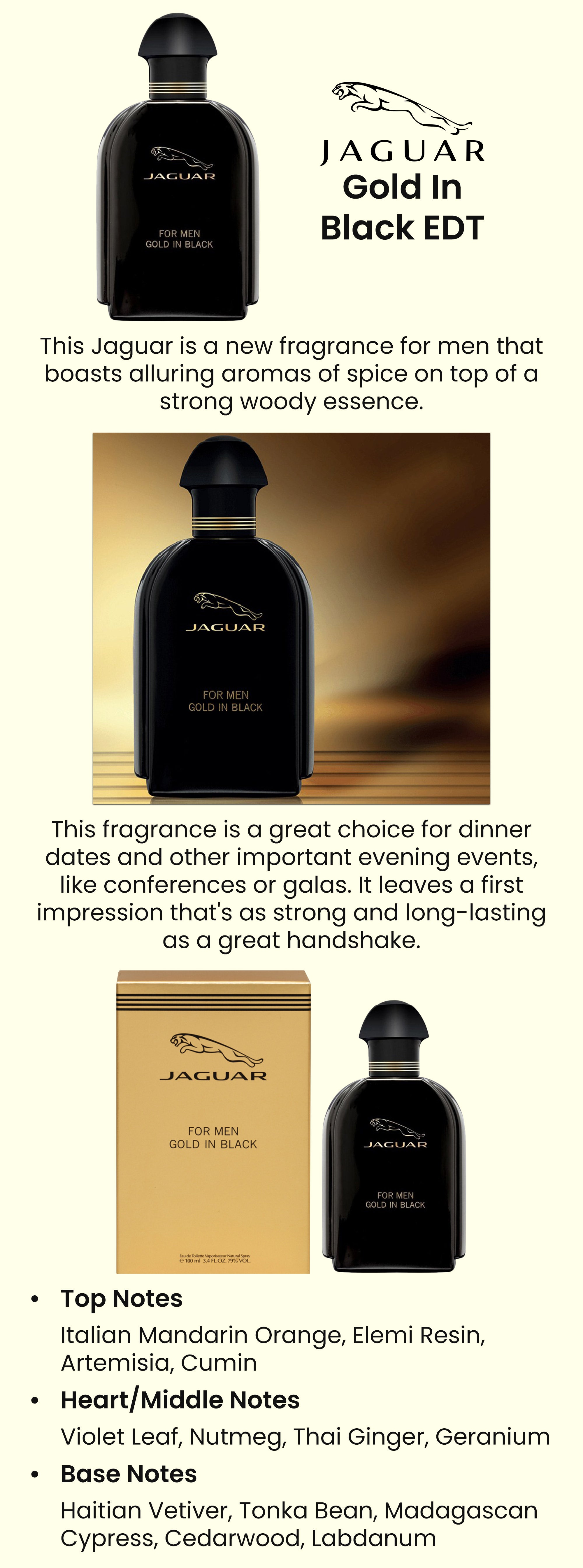 Jaguar Gold In Black EDT 100ml