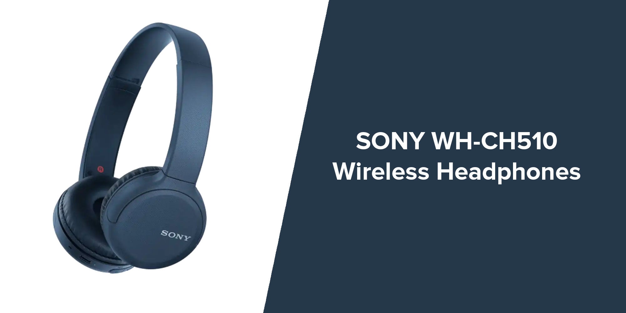 WH-CH510 Wireless On-Ear Bluetooth Headphones Blue