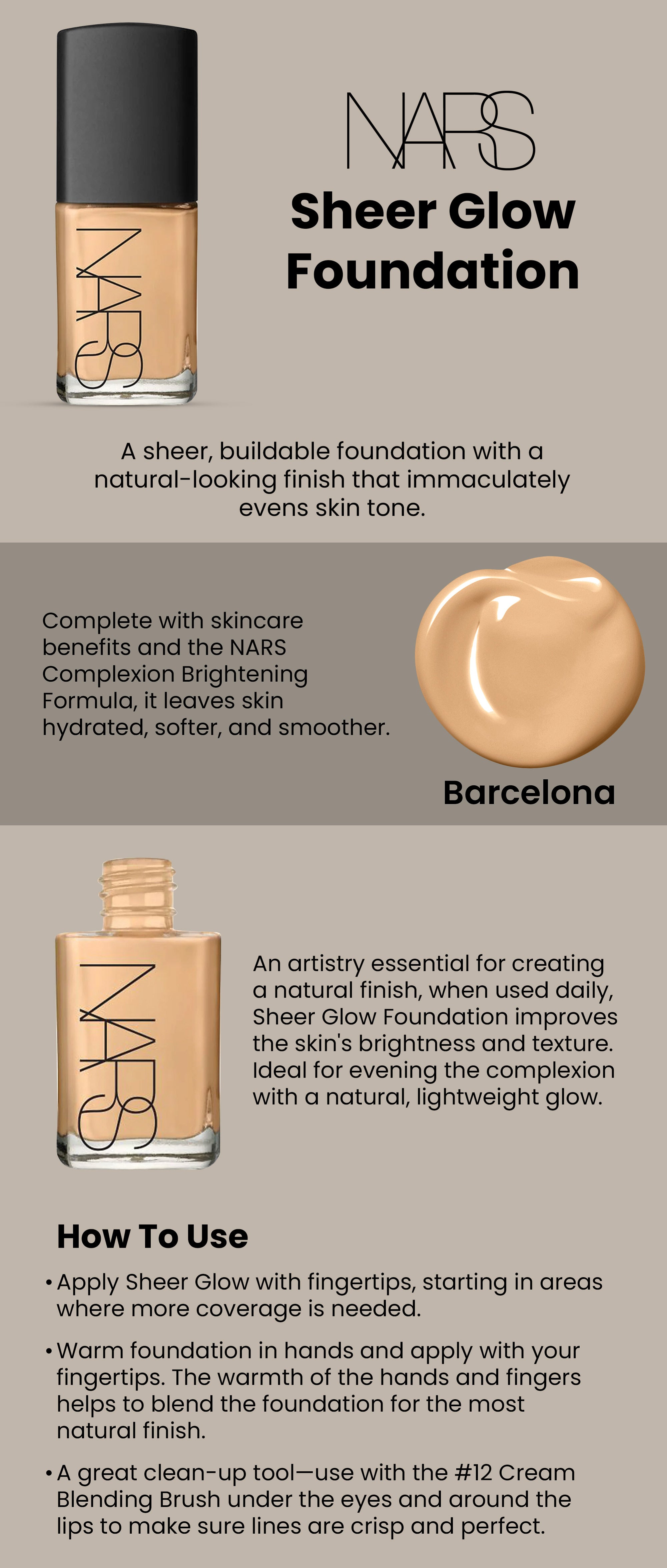 Sheer Glow Foundation Barcelona