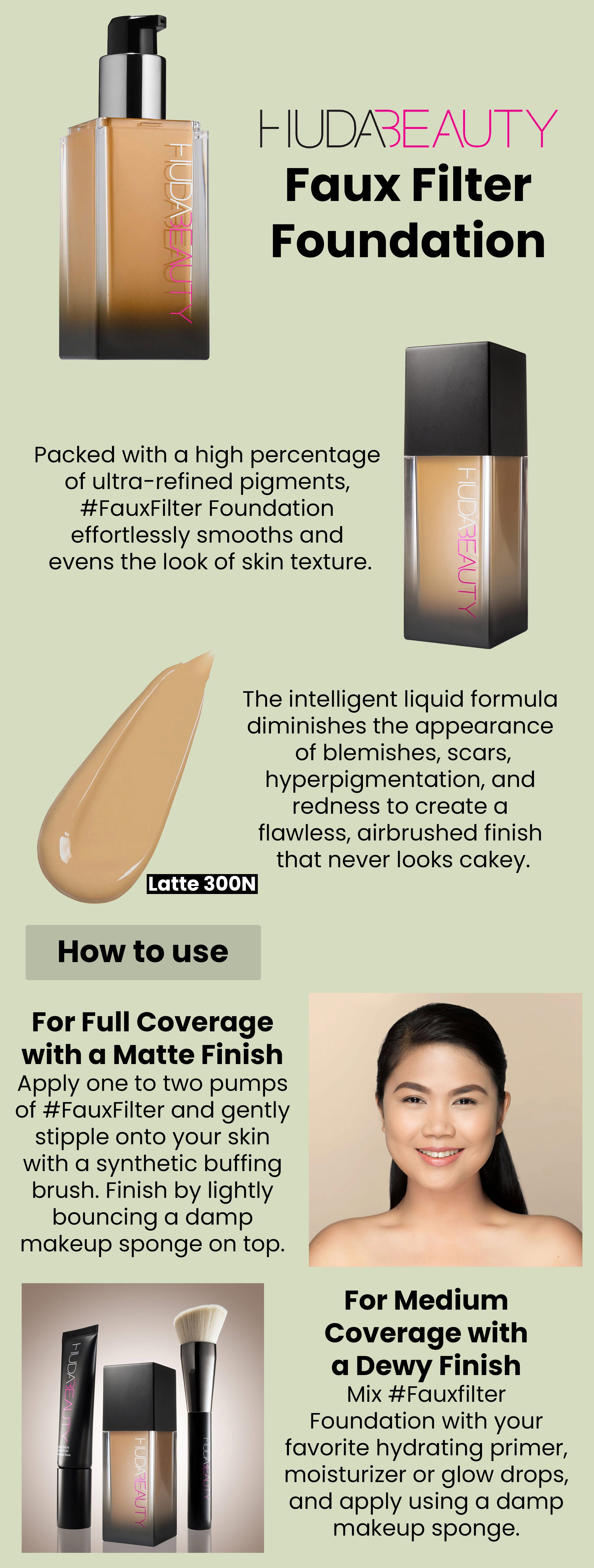Faux Filter Foundation Latte 300N