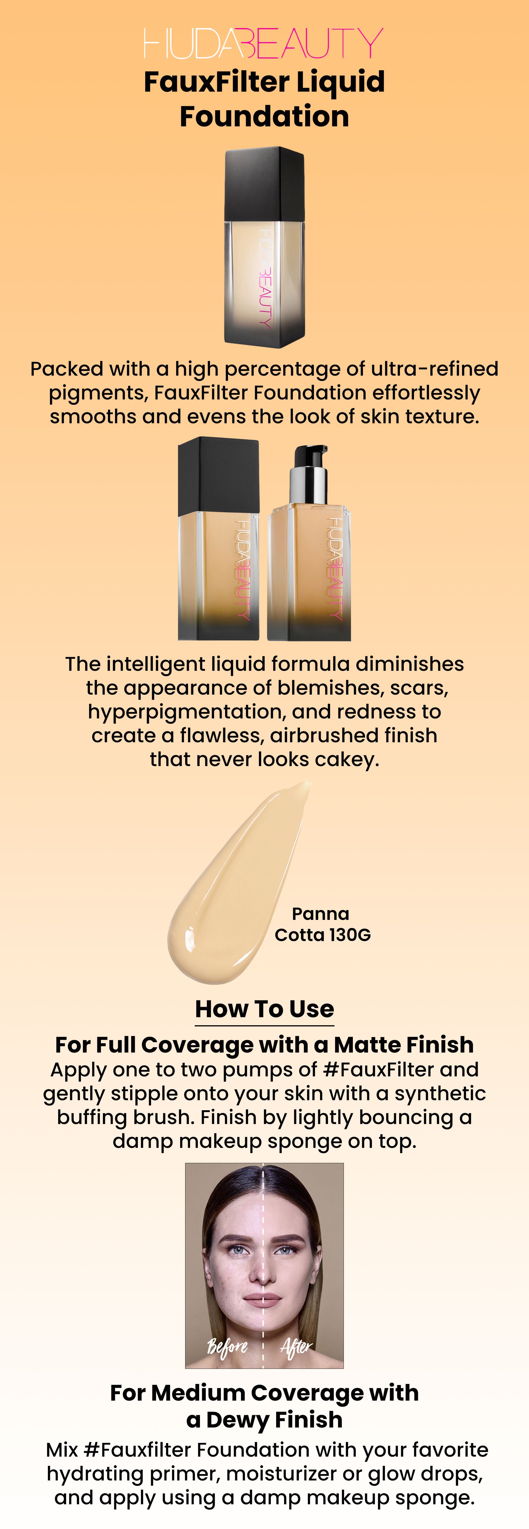 FauxFilter Liquid Foundation Panna Cotta 130G