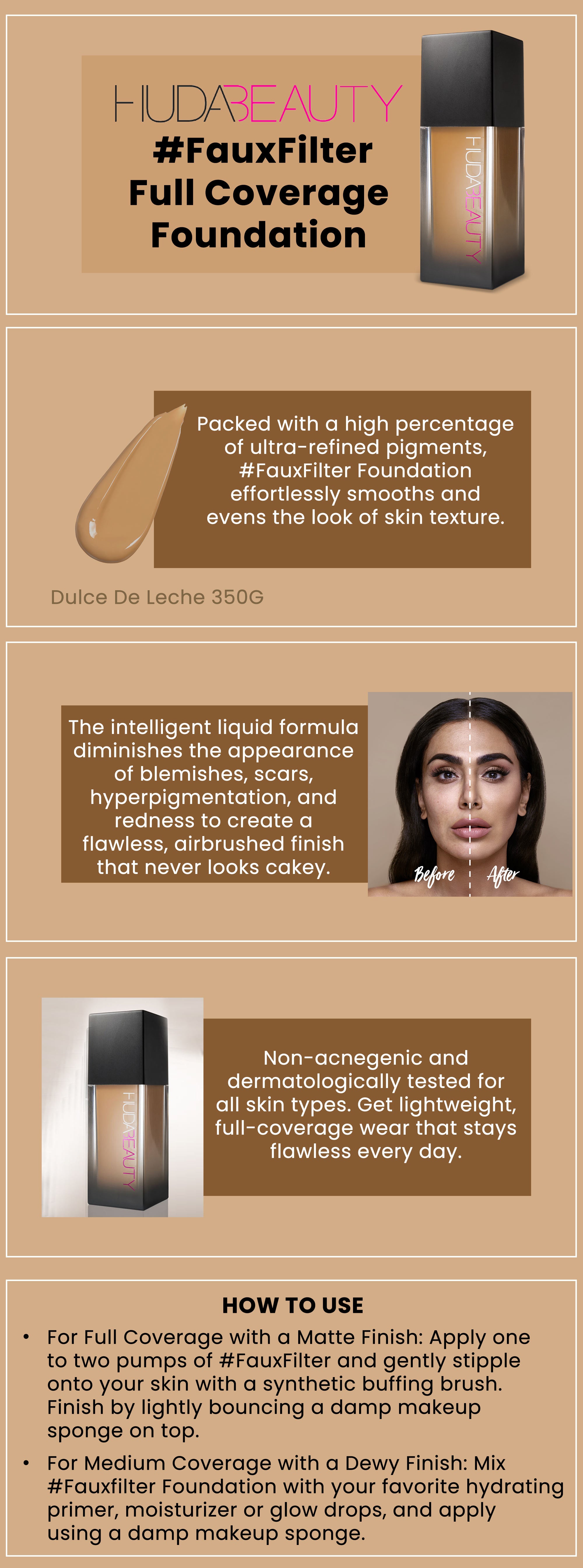 FauxFilter Liquid Foundation 350G Dulce de Leche