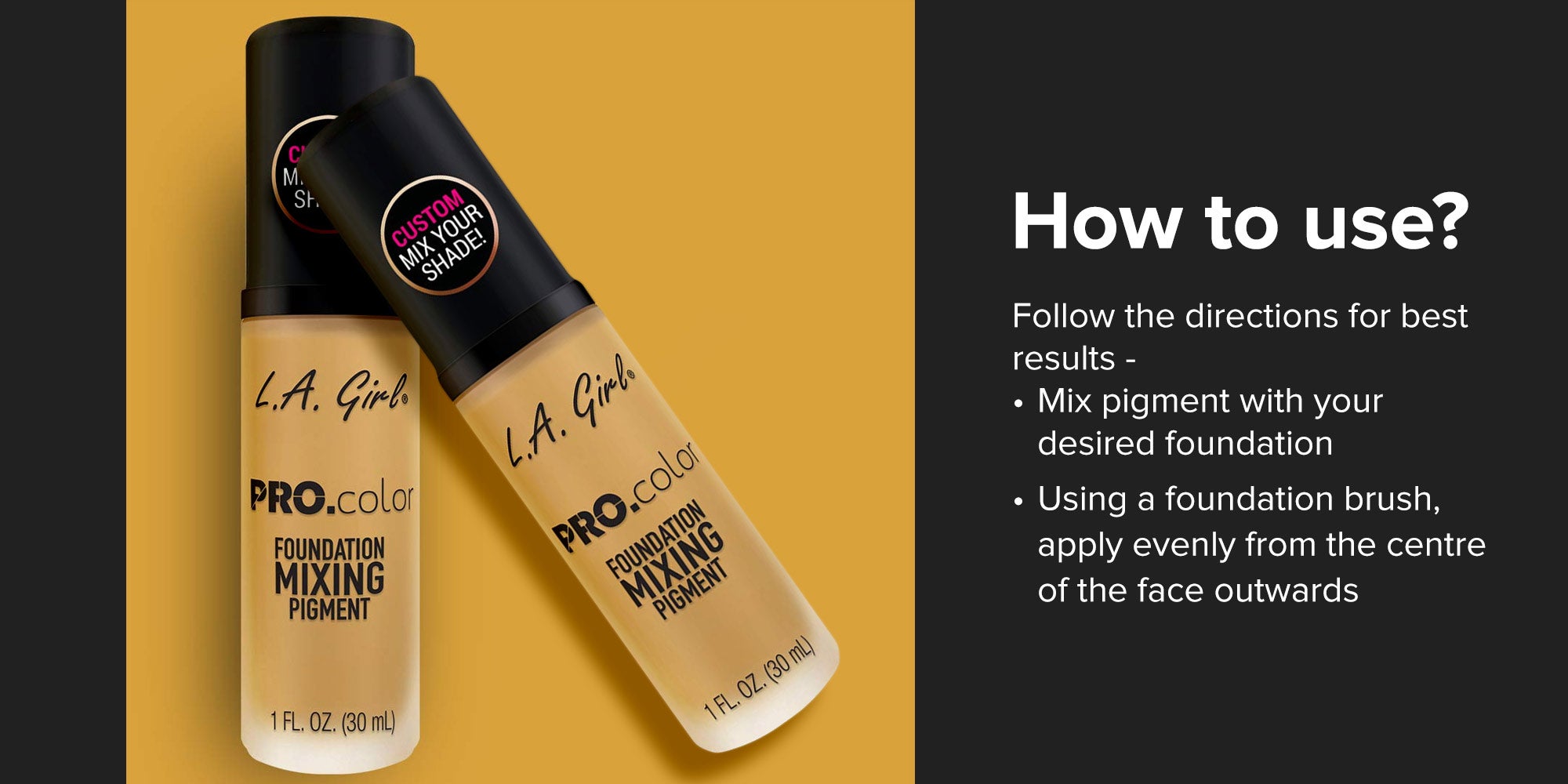 Pro Matte Mixing Pigment Liquid Foundation Yellow