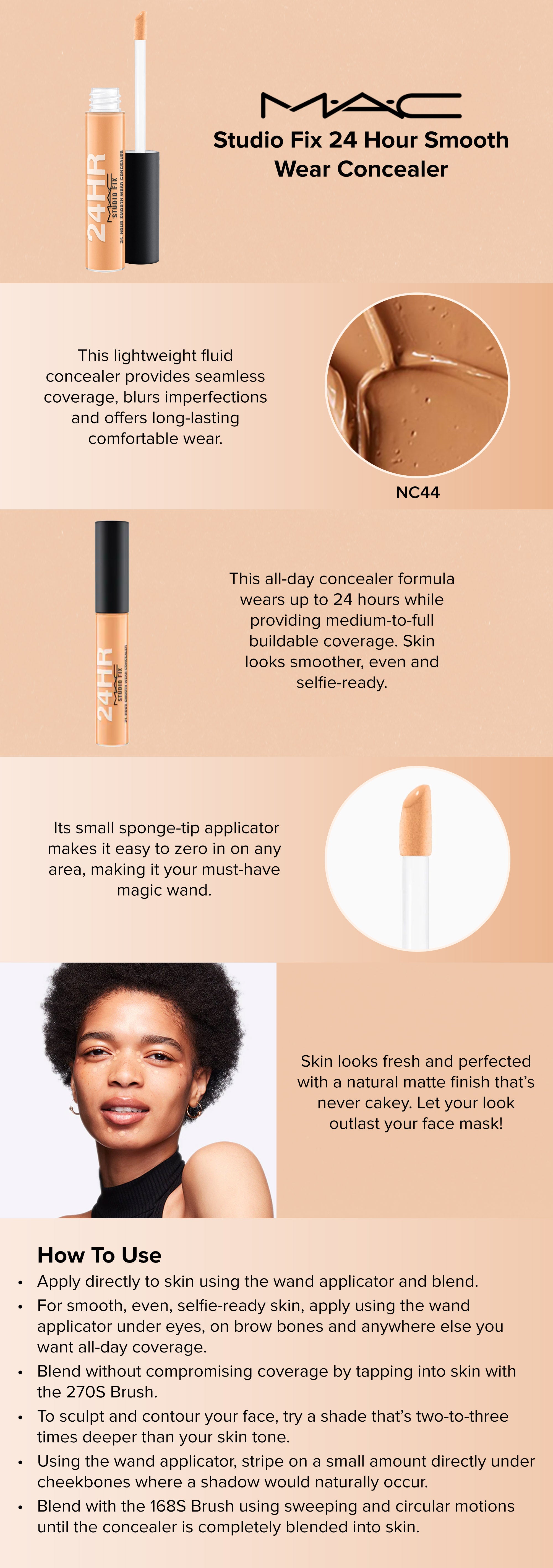 Studio Fix 24 Hour Smooth Wear Concealer Liquid NC44