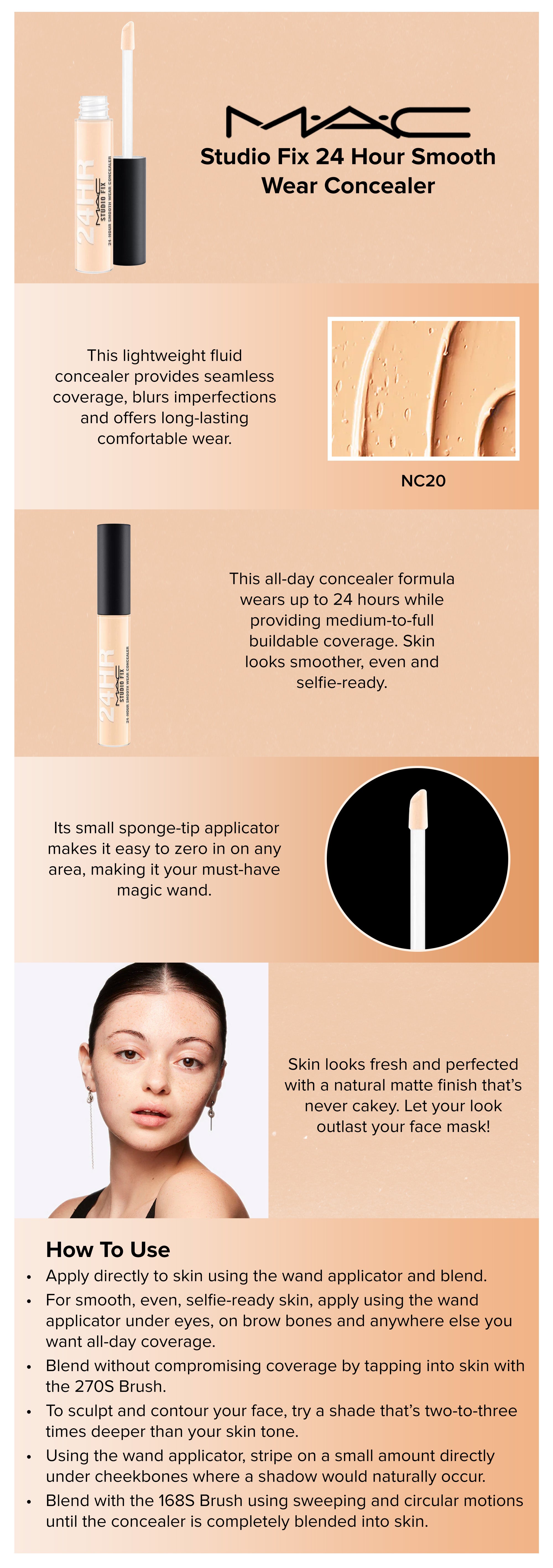 Studio Fix 24 Hour Smooth Wear Concealer Liquid NC20