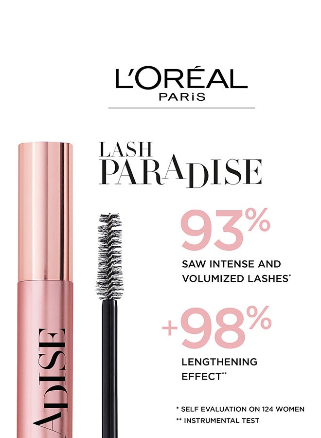 Lash Paradise Mascara - Intense Black Ricinus Gentle Oils Ultra Soft Brush Extra Black