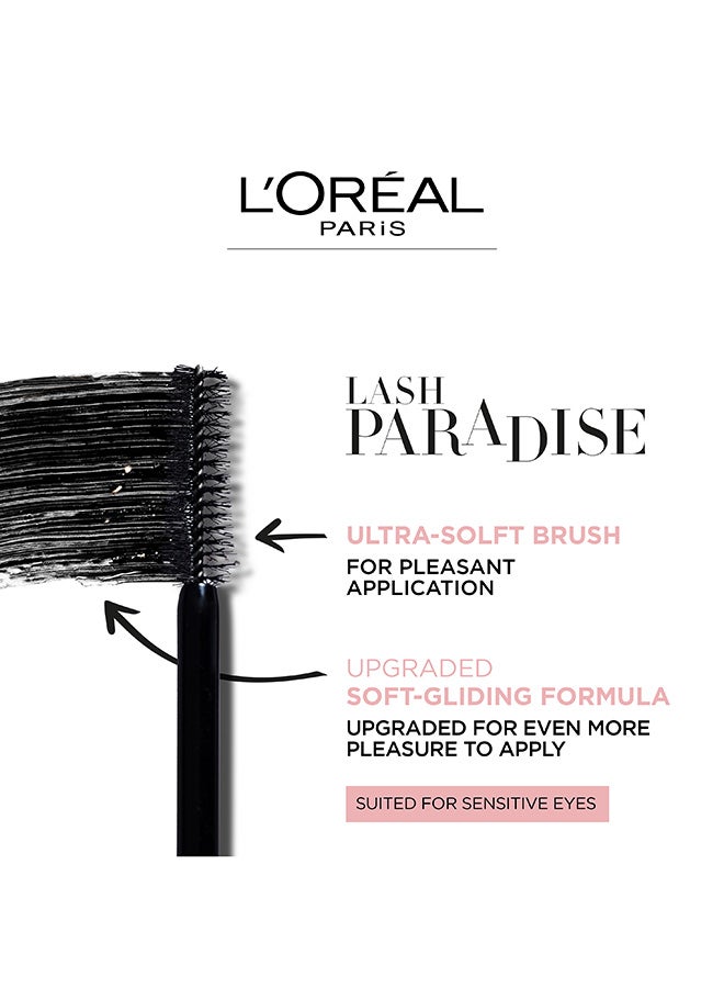 Lash Paradise Mascara - Intense Black Ricinus Gentle Oils Ultra Soft Brush Extra Black