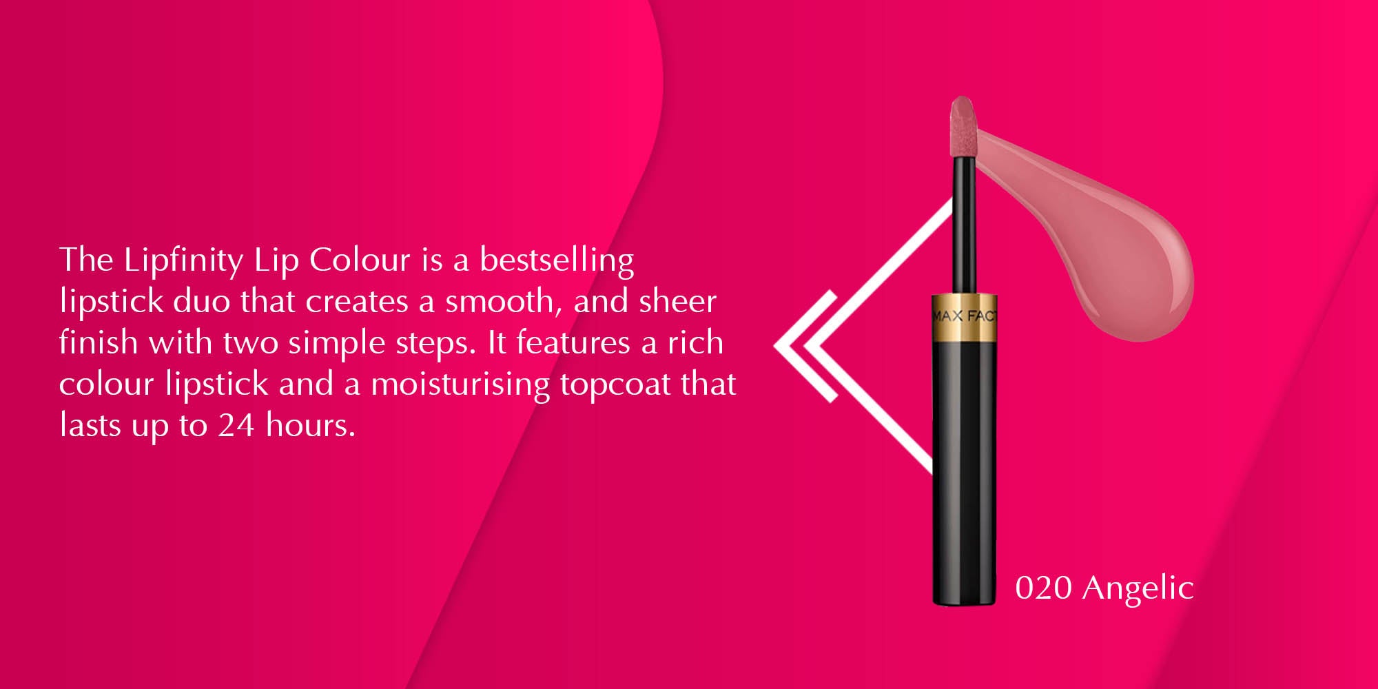 Lipfinity 24Hrs Lip Color + Top Coat 020 Angelic