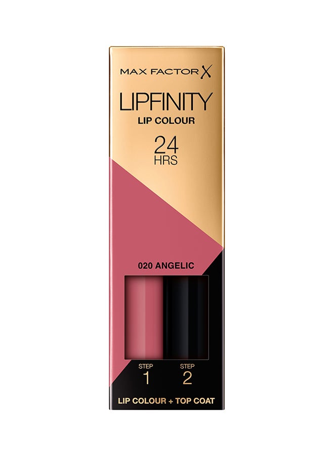 Lipfinity 24Hrs Lip Color + Top Coat 020 Angelic