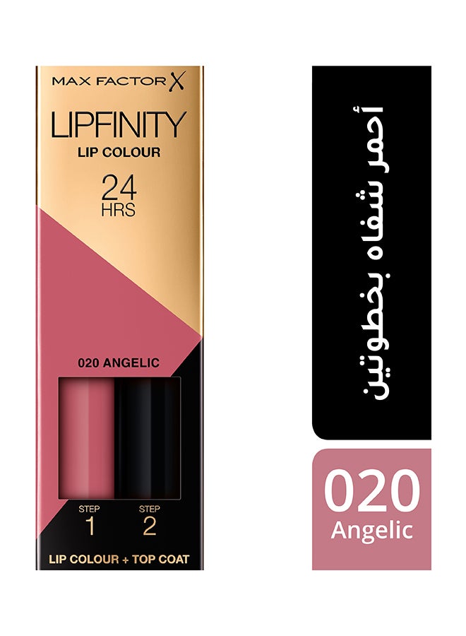Lipfinity 24Hrs Lip Color + Top Coat 020 Angelic