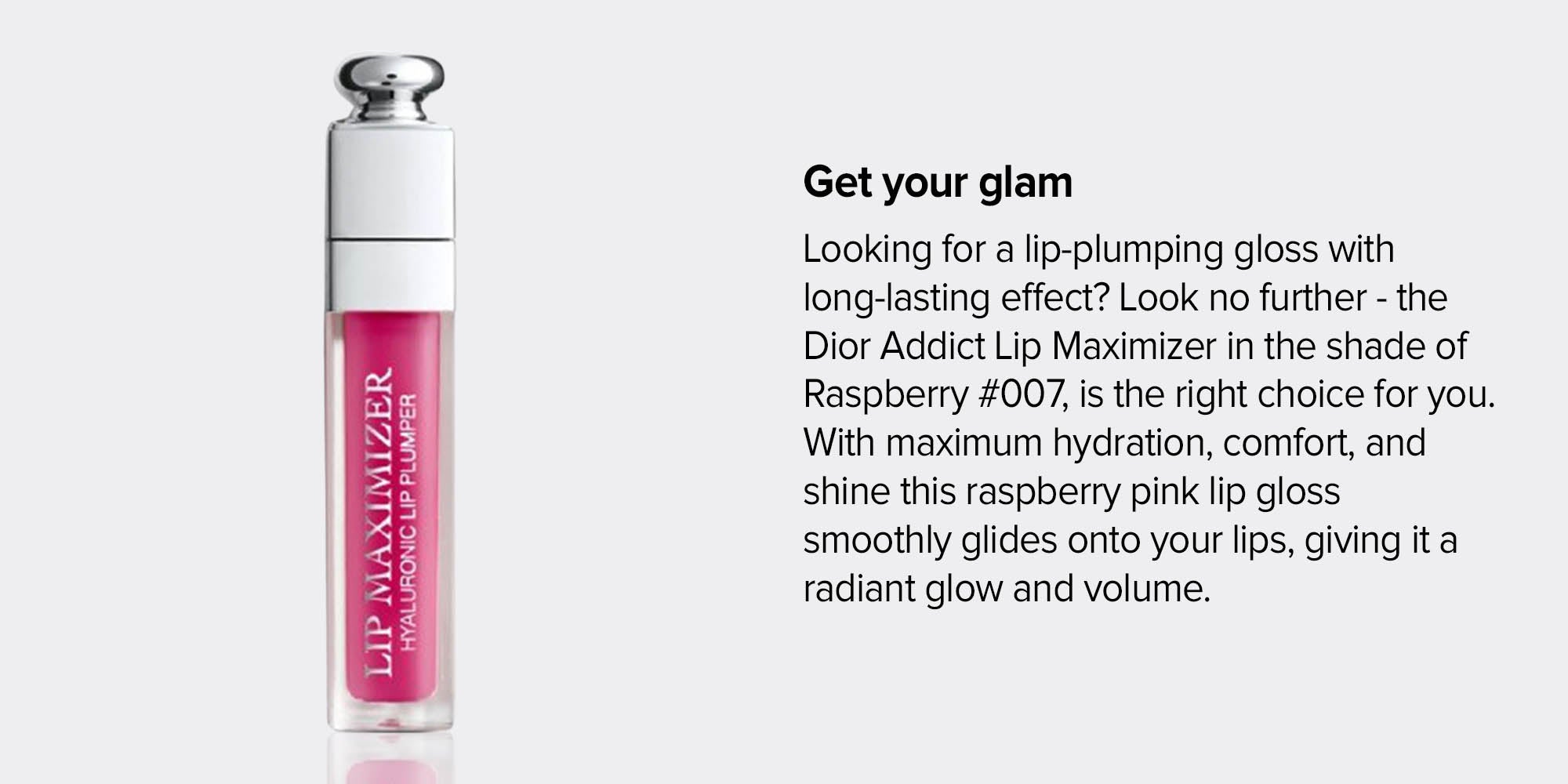 Ultra Hydrating Addict Lip Maximizer 007 Raspberry