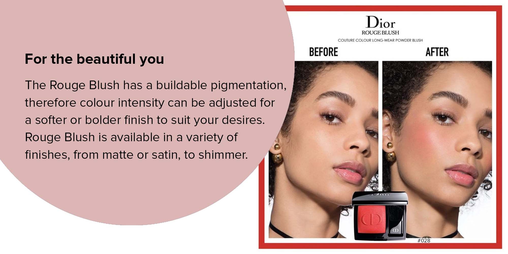 Rouge Powder Blush With Brush Actrice #028