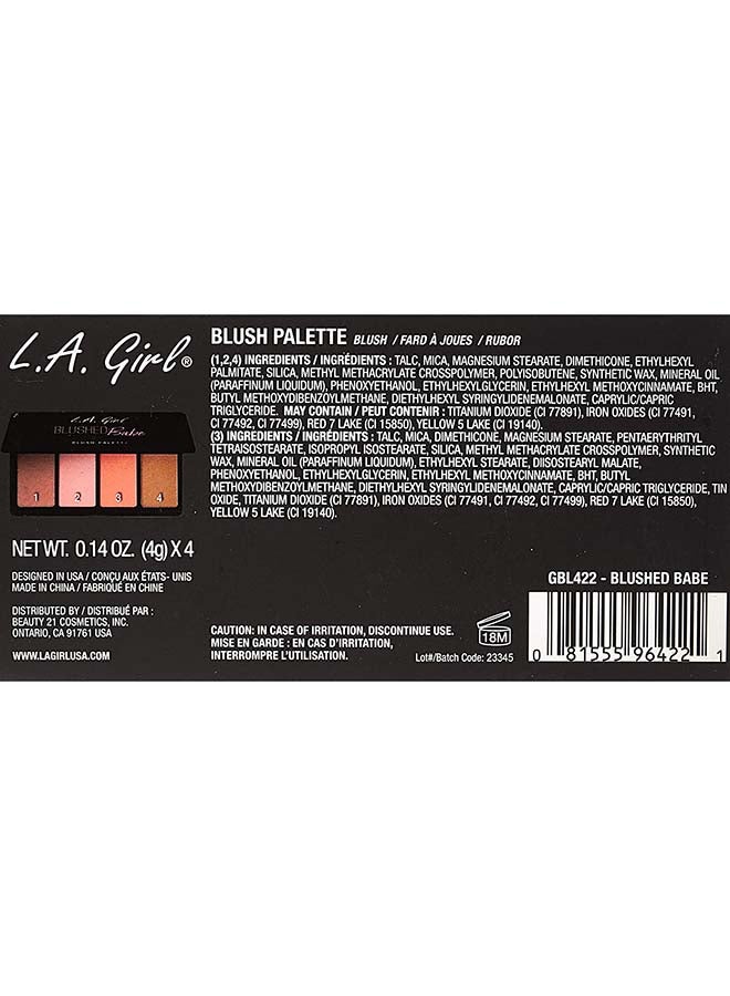 Fanatic Blush Palette, Blushed Babe Pinks, 0.14 Oz Blushed Babe