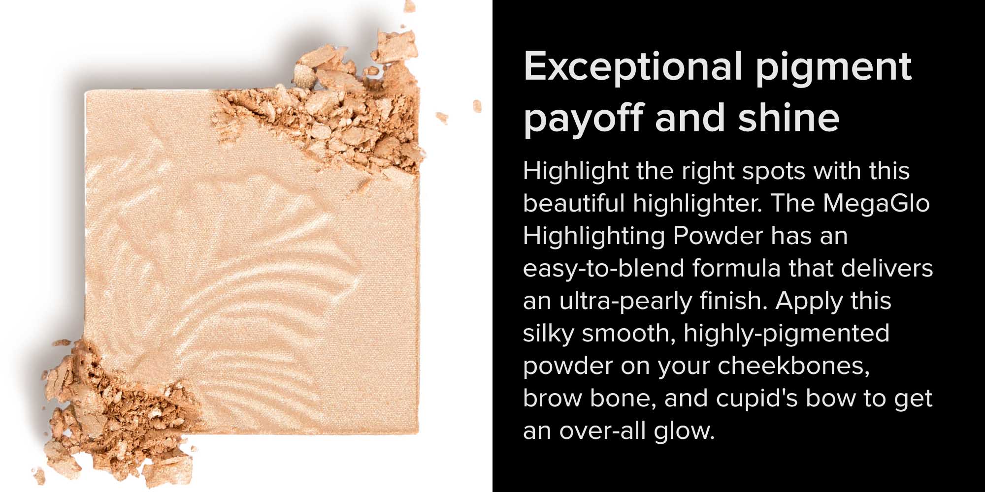 MegaGlo Highlighting Powder Golden Flower Crown