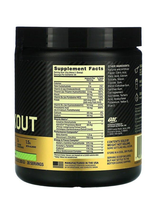 Gold Standard Pre-Work Out - Green Apple - 30 Servings 10.58 oz (300 g)