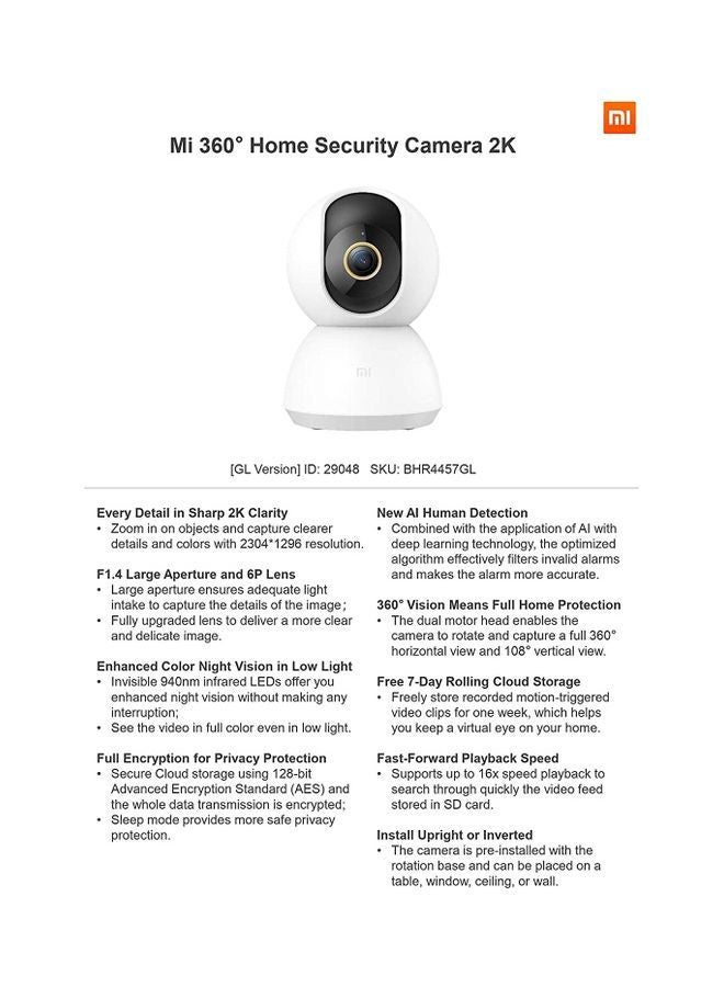 Camera 1296P Resolution APP Control Wireless Security Cam