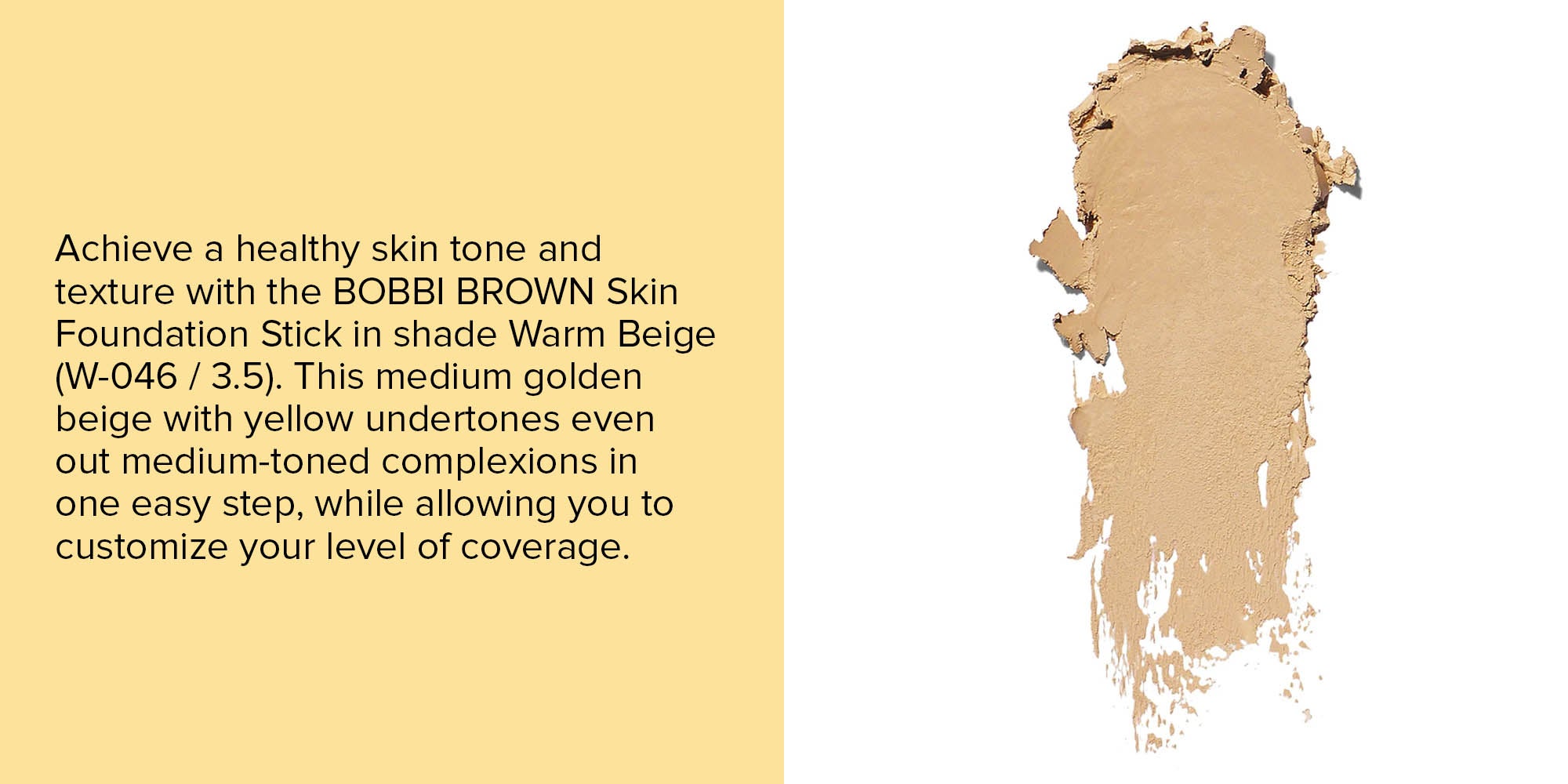 Skin Foundation Stick No. 3.5 Warm Beige