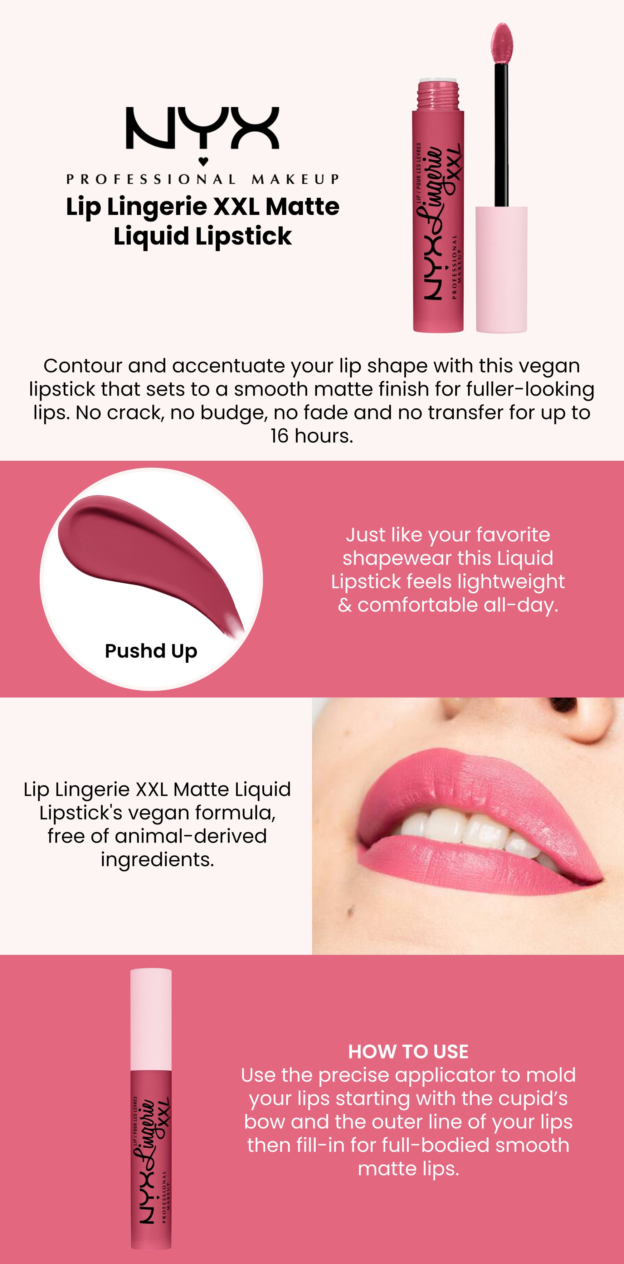 Lip Lingerie XXL Matte Liquid Lipstick Push'd Up 15