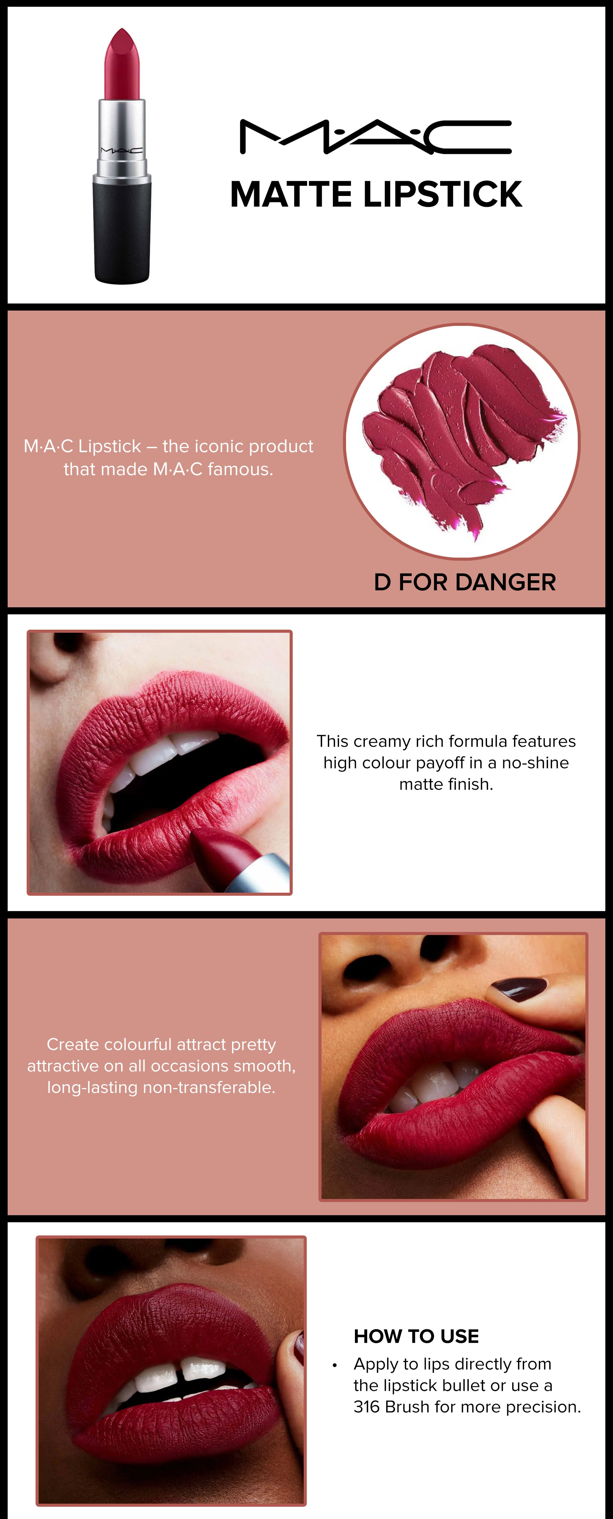 Mini Matte Lipstick D For Danger