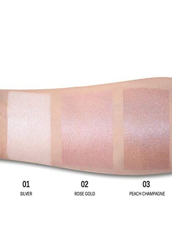 3 Pack Liquid Highlighter Makeup Set Shimmer And Shine Ultrasmooth Radiant Illuminator Kit For Face Cheekbone Body Glow Bronzer Glitter Illuminating Highlighters Makeups (3×6Ml/0.2Fl Oz)