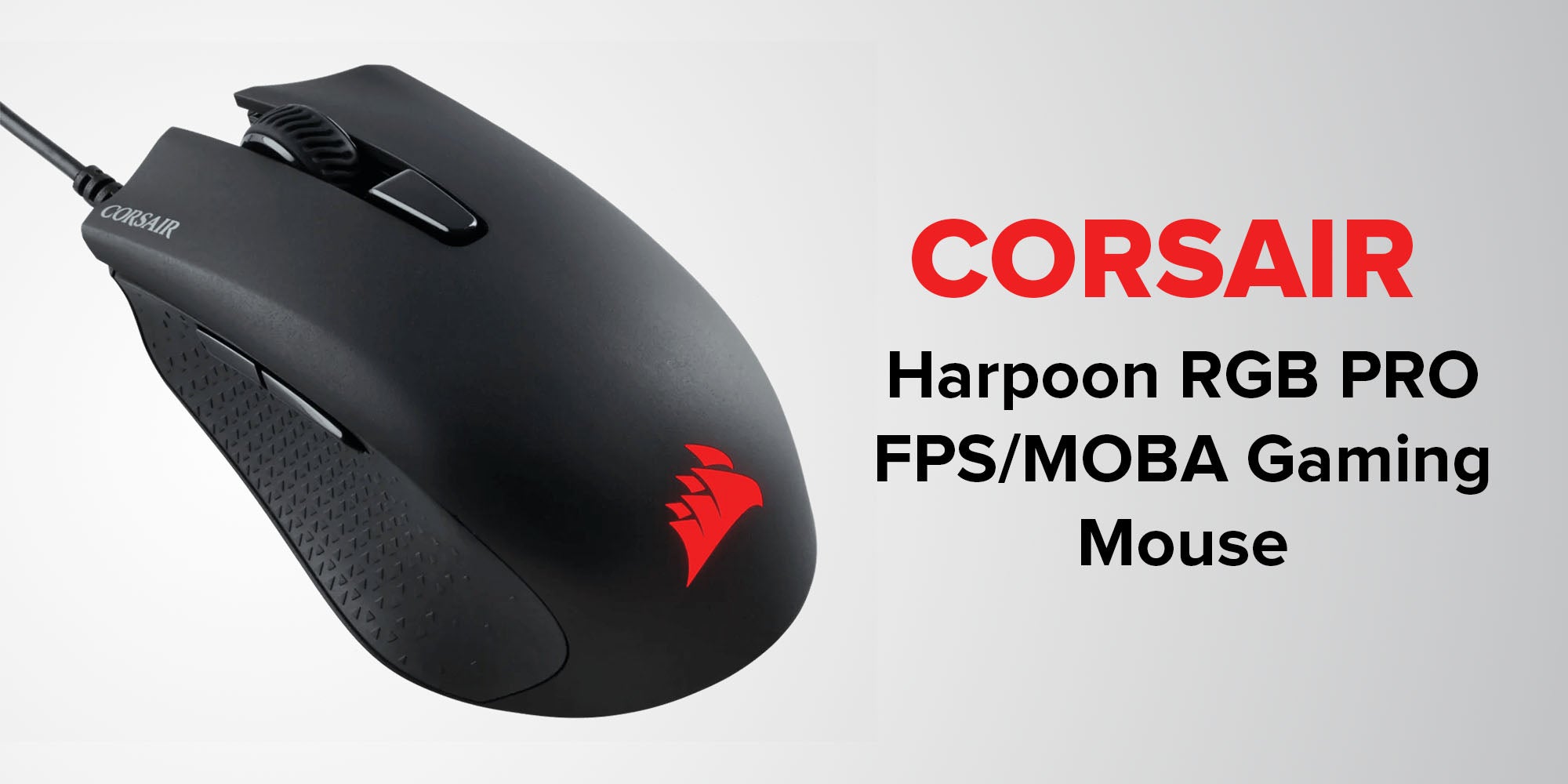 Harpoon Pro Wired RGB Gaming Mouse Black