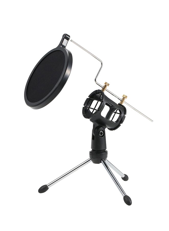 Microphone Condenser With Stand C4806 Black