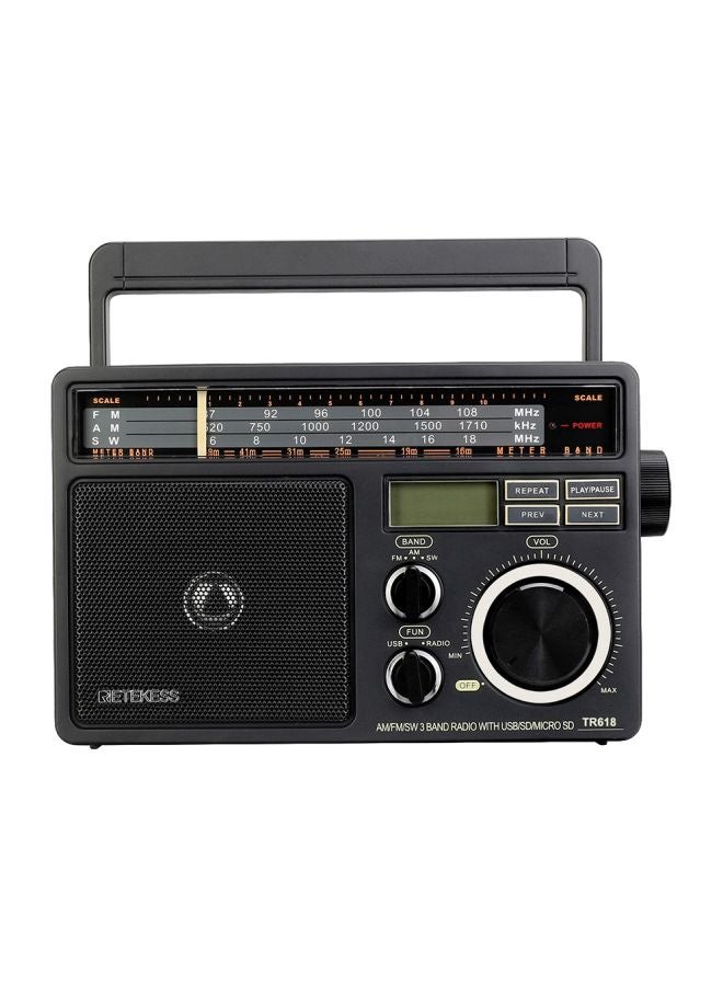 Portable FM Radio TR618 Dark grey