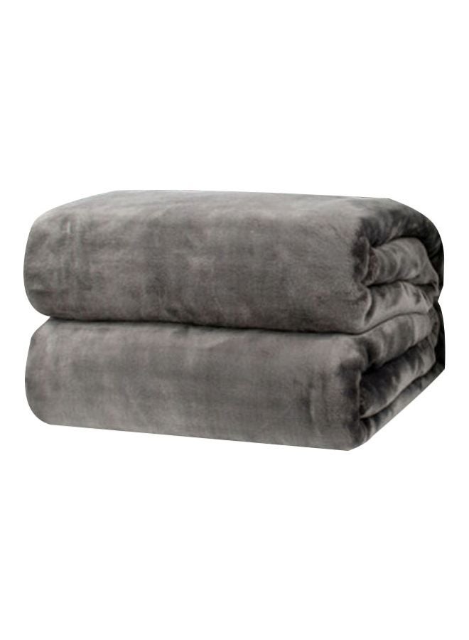 Solid Colour Flannel Blanket Combination Grey 150x200cm