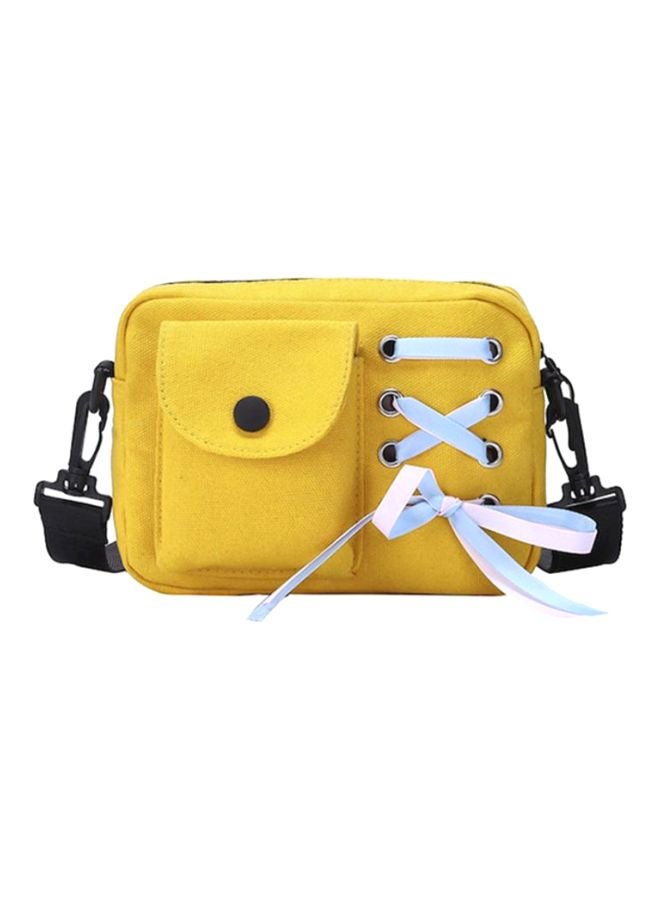 Color Bow Crossbody Bag yellow