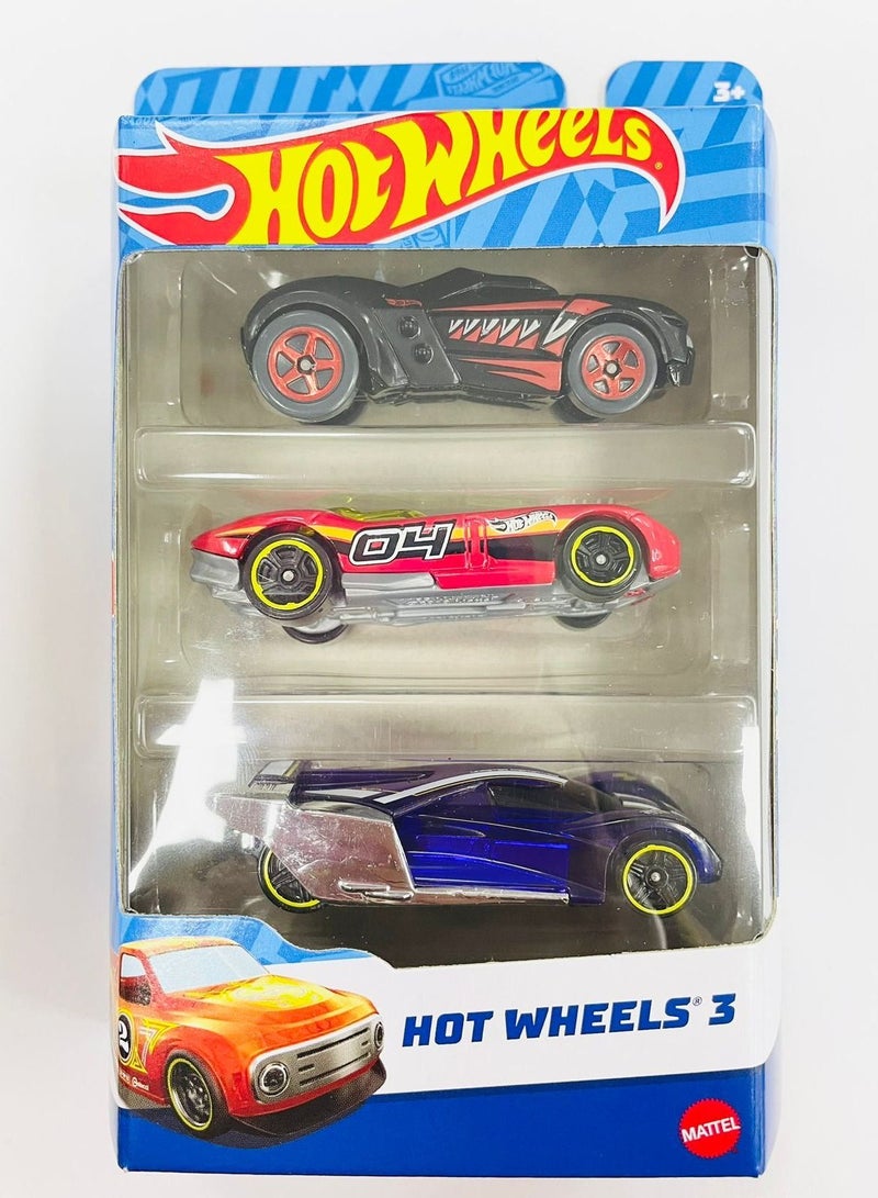 Hot Wheels Basic Car 3-pack Assorted, 1 Piece Only