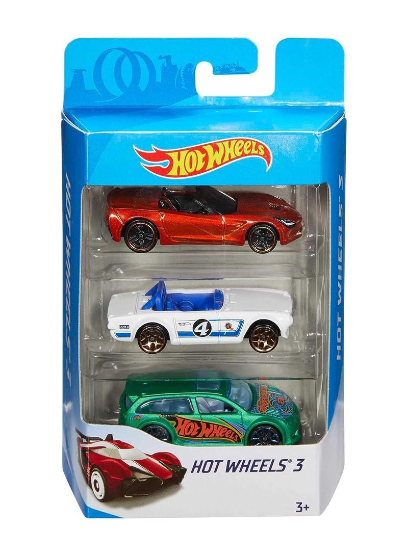 Hot Wheels Basic Car 3-pack Assorted, 1 Piece Only